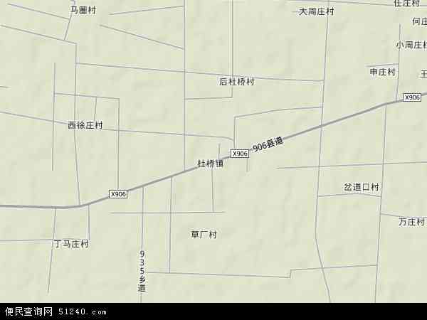 中国河北省衡水市景县杜桥镇地图(卫星地图)图片