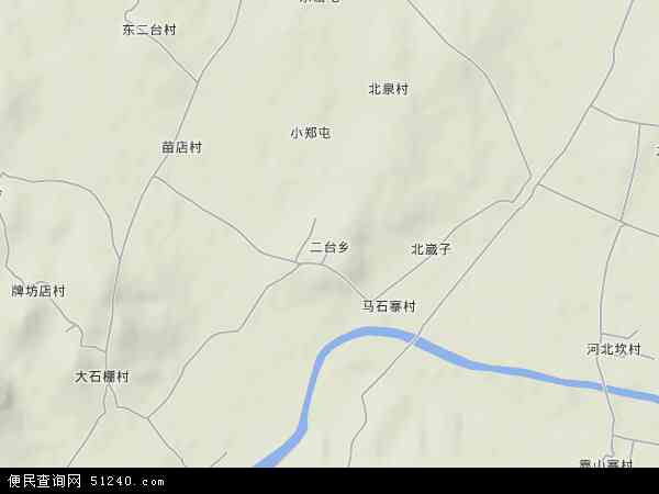 中国辽宁省营口市盖州市二台乡地图(卫星地图)图片