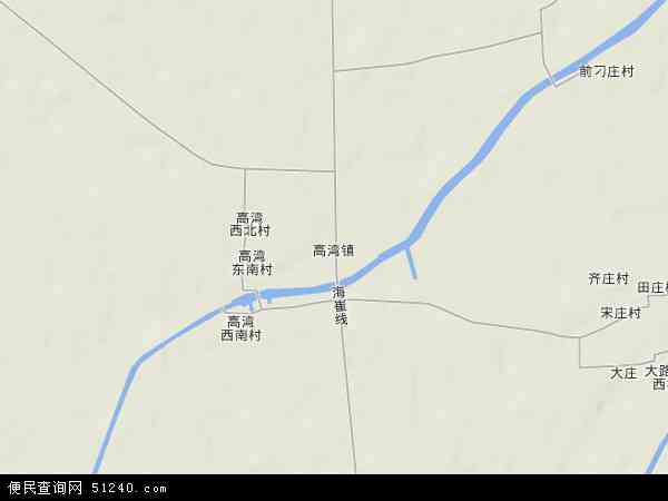 中国河北省沧州市海兴县高湾镇地图(卫星地图)图片