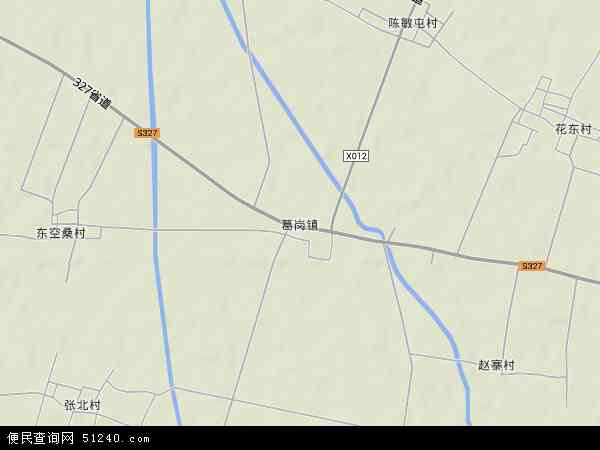 中国河南省开封市杞县葛岗镇地图(卫星地图)
