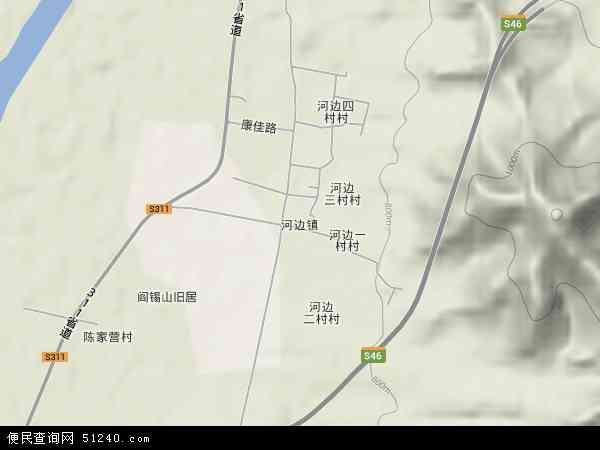 山西省 忻州 市定襄县河边镇地图(地图)