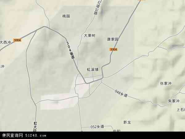 中国云南省红河哈尼族彝族自治州弥勒市虹溪镇地图(卫星地图)图片