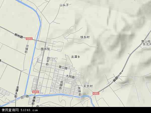 中国吉林省吉林市龙潭区龙潭地图(卫星地图)图片