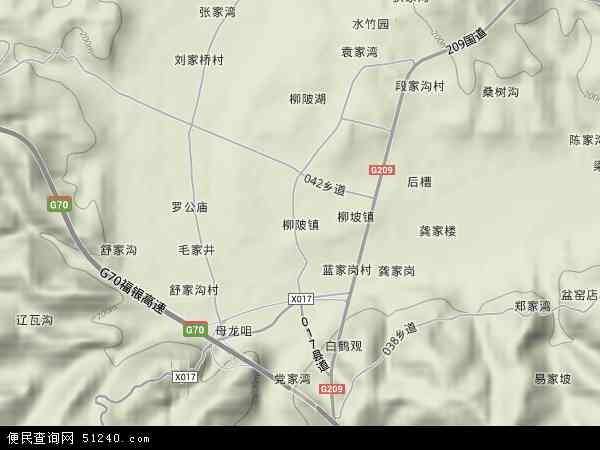 湖北省十堰市郧县柳陂镇地图(地图)