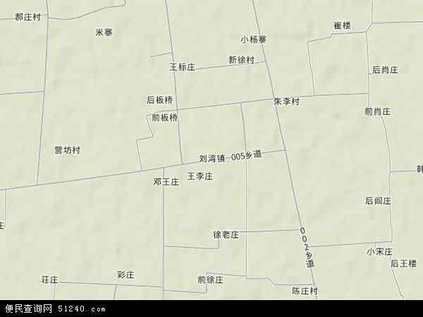 中国河南省周口市沈丘县刘湾镇地图(卫星地图)图片