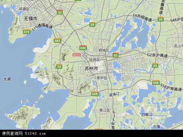 江苏省苏州市地图(地图)