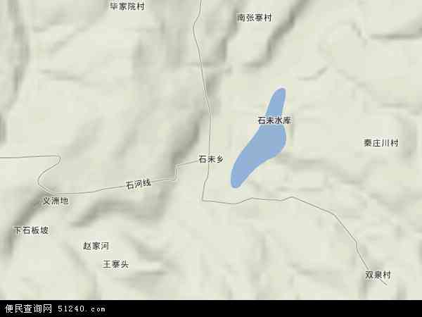 中国山西省晋城市高平市石末乡地图(卫星地图)图片
