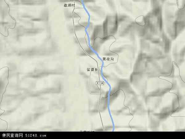 中国山西省忻州市静乐县娑婆乡地图(卫星地图)图片