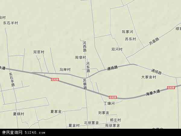 江苏省泰州市海陵区苏陈镇地图(地图)