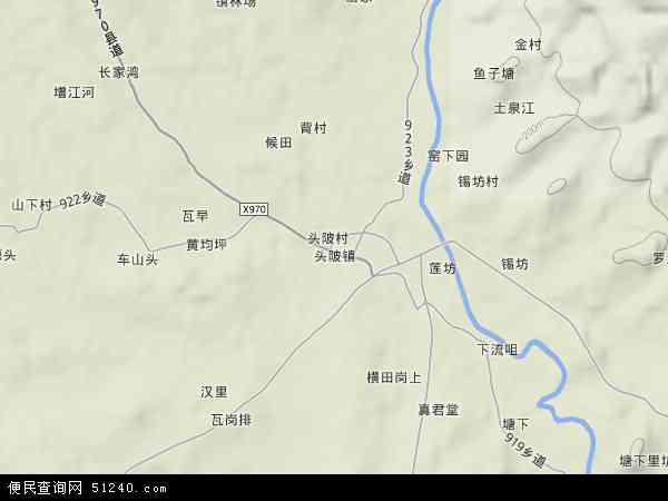 中国江西省抚州市广昌县头陂镇地图(卫星地图)图片