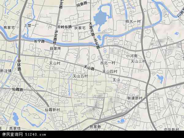 上海宁区天山路地图(地图)