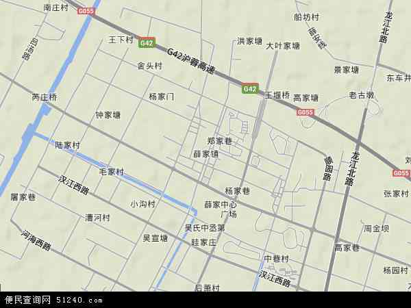 江苏省常州市新北区薛家镇地图(地图)