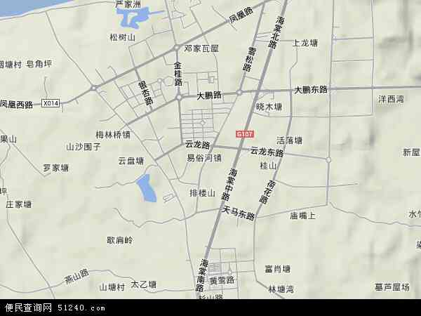 湖南省湘潭市 湘潭县 易俗河镇 地图 ( 地图 )