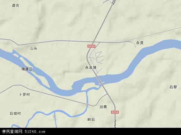 中国海南省省直辖县级行政区划澄迈县永发镇地图(卫星地图)图片