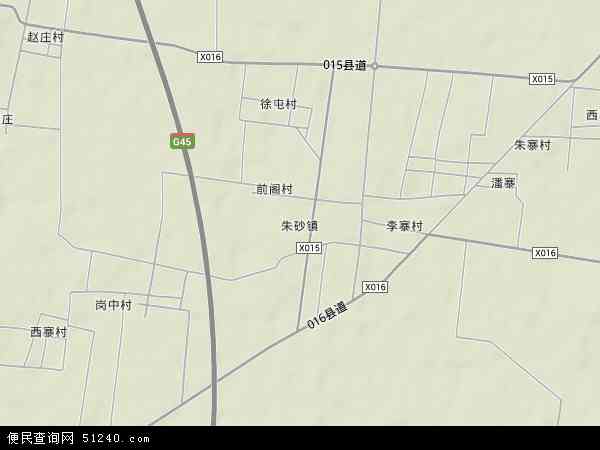 河南省开封市通许县朱砂镇地图(地图)