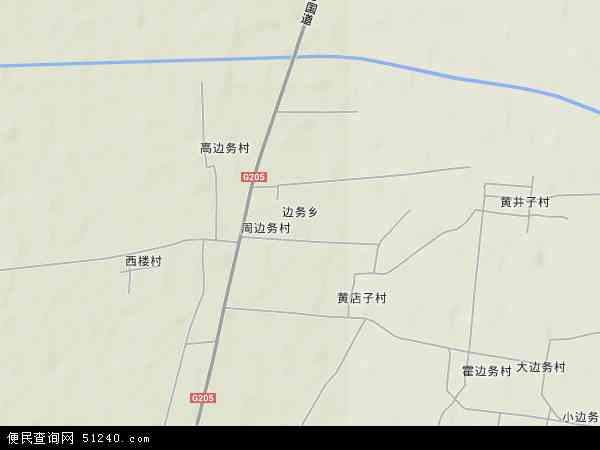 河北省沧州市盐山县边务乡地图(地图)