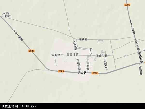 哈密地区巴里坤哈萨克自治县巴里坤镇地图(卫星地图)图片