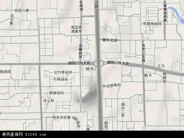 朝阳门地图 - 朝阳门卫星地图 - 朝阳门高清航拍