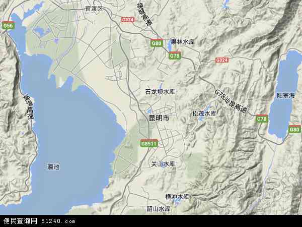 云南省昆明市呈贡区地图(地图)