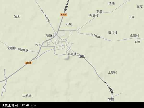 广西壮族贵港市港北区大圩镇地图(地图)