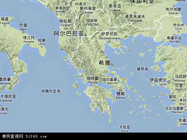 希腊多德卡尼斯地图(卫星地图)