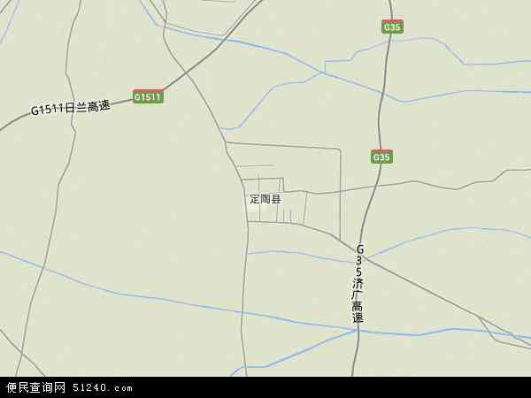 定陶县地图 - 定陶县卫星地图图片