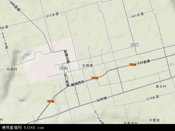 中国山西省运城市绛县古绛镇地图(卫星地图)图片