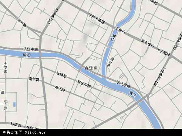 合江亭地形地图图片