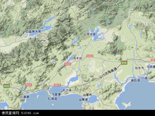 海丰县地图+-+海丰县卫星地图