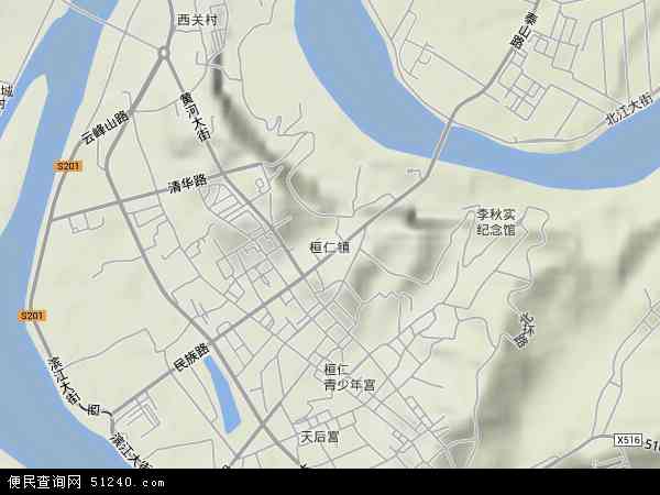 辽宁省本溪市桓仁满族县桓仁镇地图(地图)