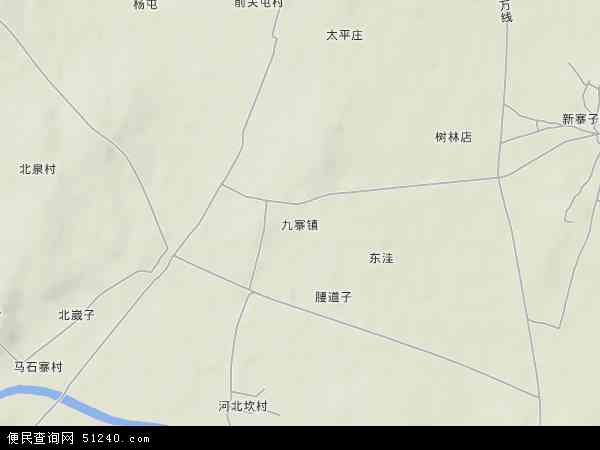 中国辽宁省营口市盖州市九寨镇地图(卫星地图)图片
