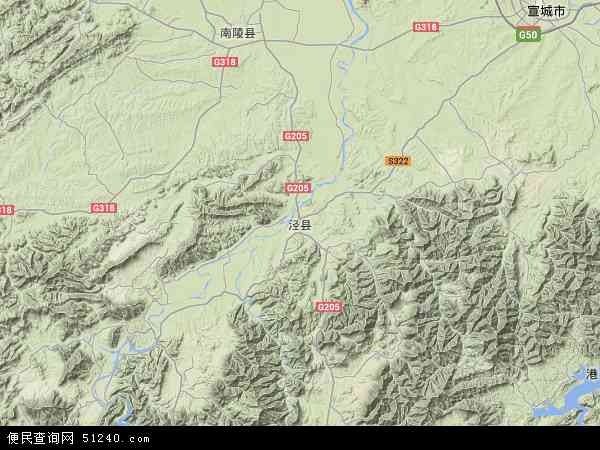 安徽省宣城市泾县地图(地图)