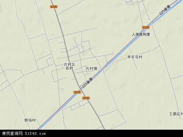 中国河南省新乡市获嘉县亢村镇地图(卫星地图)图片