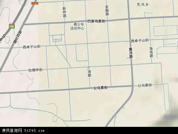 中国内蒙古自治区乌海市海南区拉僧仲地图(卫星地图)图片
