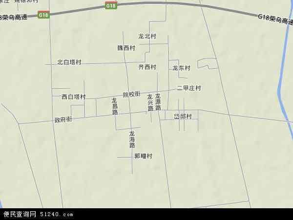 中国山东省潍坊市昌邑市龙池镇地图(卫星地图)图片