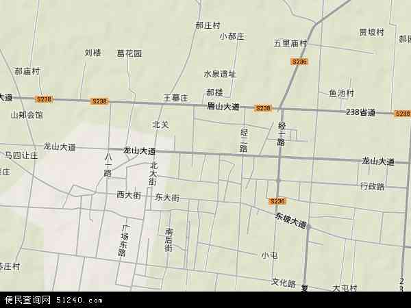 河南省平顶山市郏县龙山 地图 ( 地图 )