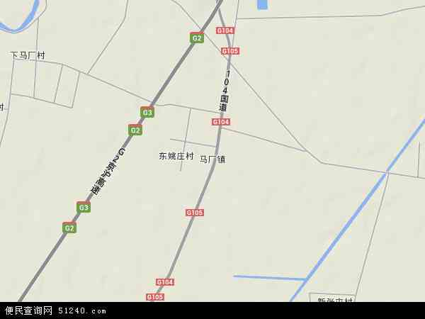 中国河北省沧州市青县马厂镇地图(卫星地图)图片