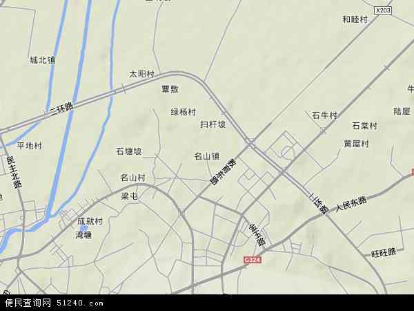 广西壮族玉林市玉州区名山地图(地图)