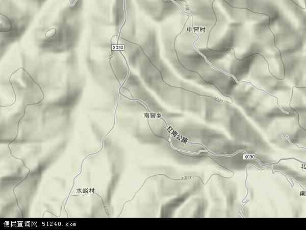 中国北京市房山区南窖乡地图(卫星地图)