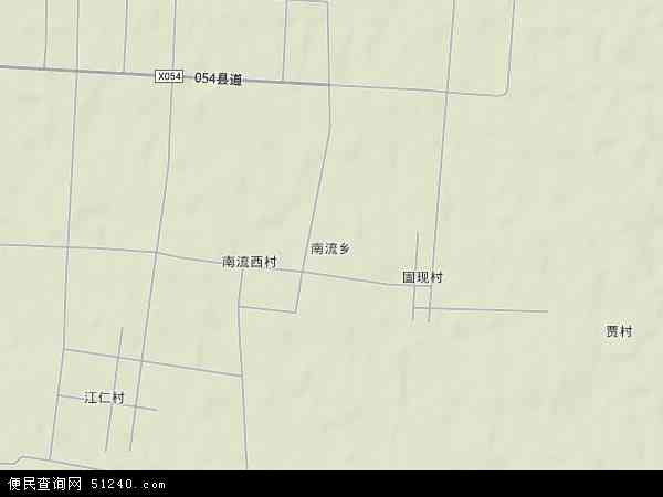 中国河北省石家庄市无极县南流乡地图(卫星地图)图片