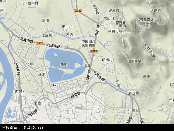 福建省泉州市丰泽区清源地图(地图)