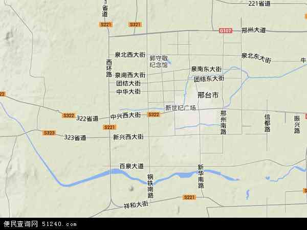 河北省邢台市桥西区地图(地图)