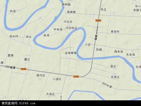 中国河南省驻马店市正阳县汝南埠镇地图(卫星地图)图片