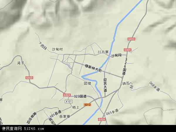 中国云南省红河哈尼族彝族自治州个旧市沙甸镇地图(卫星地图)图片