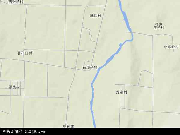 中国山东省潍坊市安丘市石埠子镇地图(卫星地图)图片
