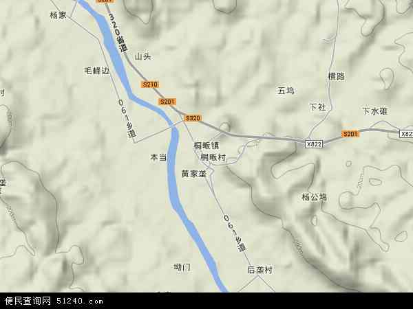 中国江西省上饶市广丰县桐畈镇地图(卫星地图)