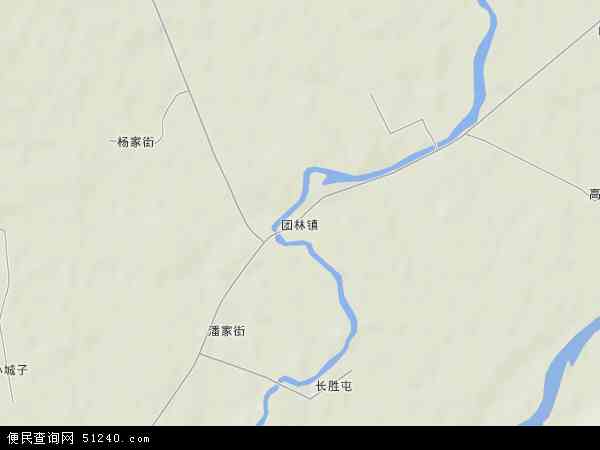 中国吉林省通化市辉南县团林镇地图(卫星地图)图片