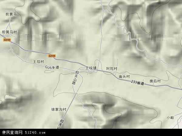 中国山东省潍坊市青州市王坟镇地图(卫星地图