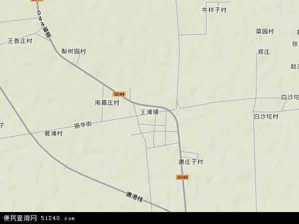 中国河北省唐山市乐亭县王滩镇地图(卫星地图)图片