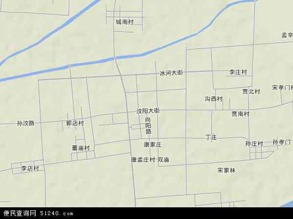 中国山东省泰安市肥城市汶阳镇地图(卫星地图) (600x450)图片